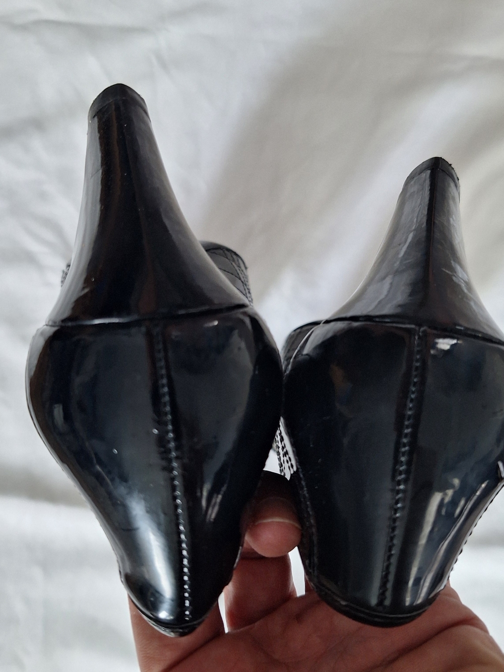 Naturalizer Women's Black Quilted Patent Bow Pumps 8 1/2 - Picture 5 of 6